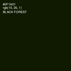 #0F1A01 - Black Forest Color Image